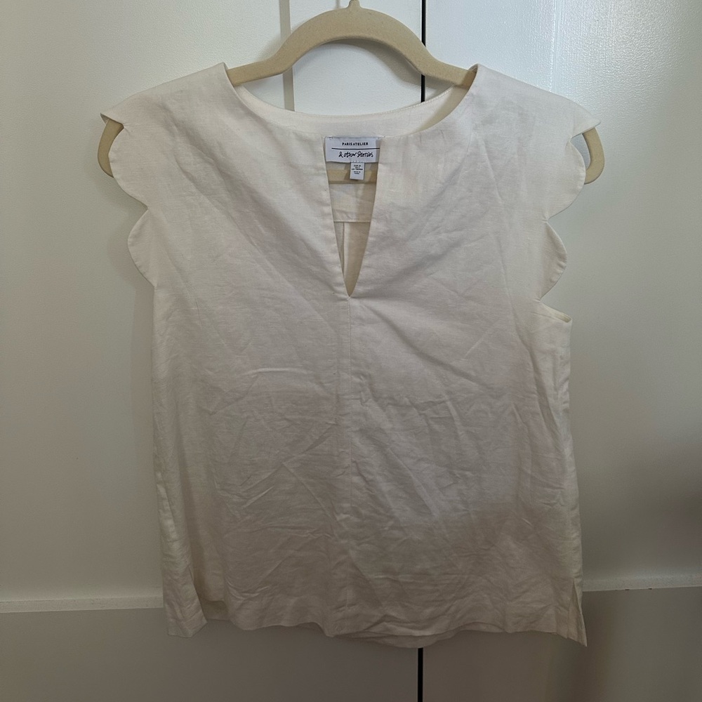 & Other Stories White Blouse Classic Silhouette